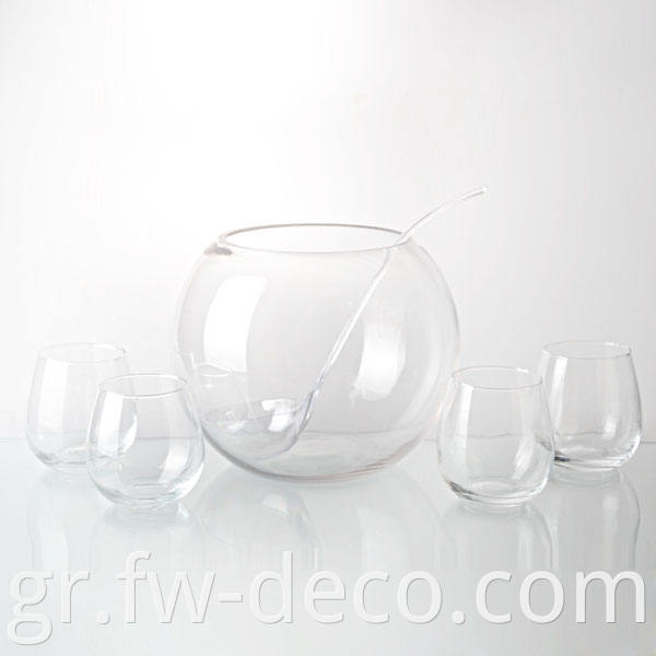 glass punch set